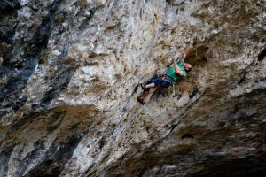 Paul Reeve out on a project at L'Oasif, Gorge du Tarn, France
